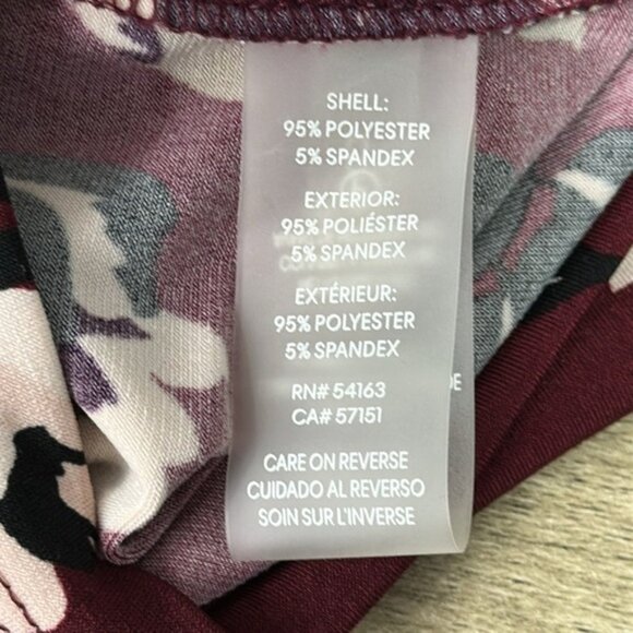 Calvin Klein Long Sleeve Floral Faux Wrap Dress Size 4P - Picture 9 of 10